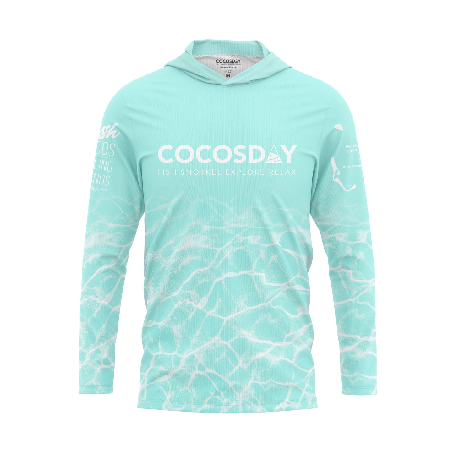 Cocosday Fishing Shirt Hooded - Mint