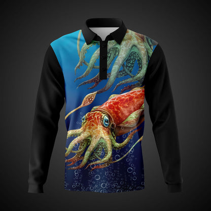 Squid Personalised Fishing Shirt